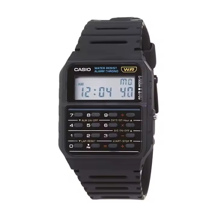 Reloj casio calculadora CA-53W-1 negro correilla de resina CA53W1 - 1