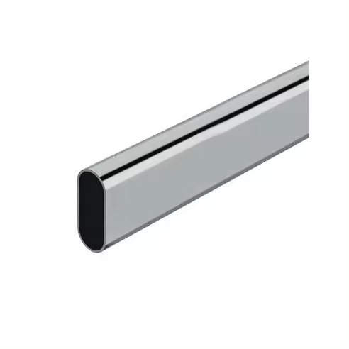 Barra de Armario Ovalada Cromada 100cm Stor Planet - Organización Perfecta - 1