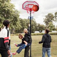 DEVESSPORT Canasta Baloncesto Regulable 165-210 cm | Canasta Baloncesto Niños y Adultos para Exterior | Canasta Ajustable con Base Estable y Aro con Red - details 6