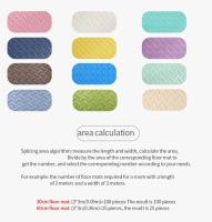 16Pcs Puzzle Mat Para Niños Alfombra De Juego Para Bebés Esponja Protección Del Piso Para Ejercicio En Casa Características Especiales: Material De Esponja Seguro Para Niños - details 16