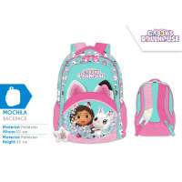 Gabby's Dollhouse - Mochila infantil escuela 42x32cm para niños con diseño encantador y colorido ideal para aventuras diarias - details 2
