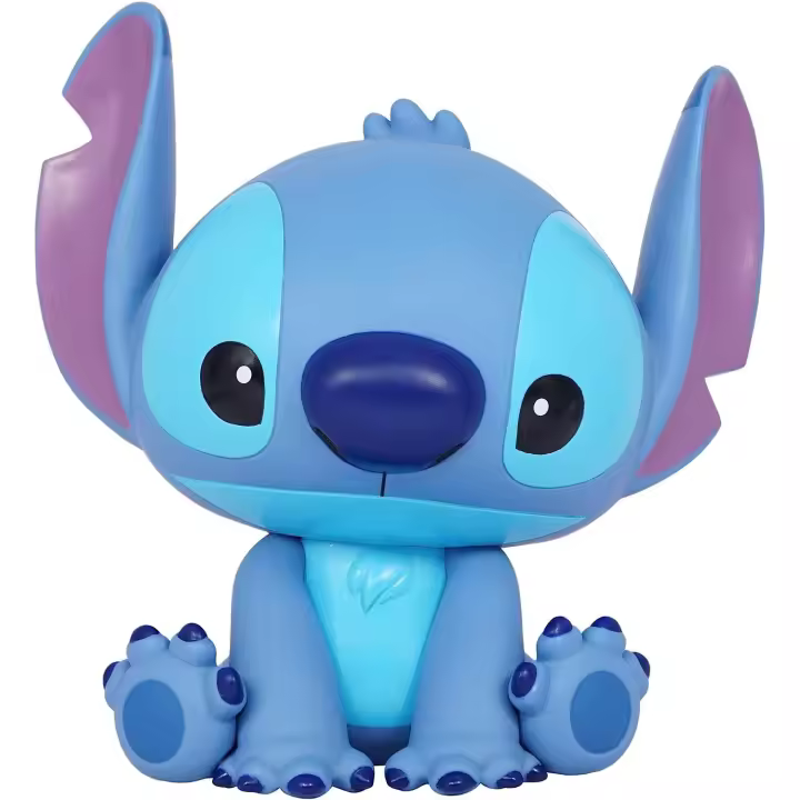 Figura Stich Disney - Hucha Monogram - Hucha de PVC con licencia oficial, tamaño aproximado 20 cm. - 1