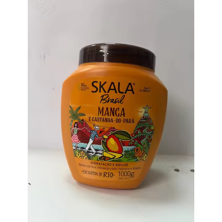 SKALA Crema ACONDICIONADORA Manga E CASTANHA para 1000ML, Negro, Estandar - 1
