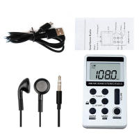 HanRongDa HRD-103 Radio Portátil Con Batería Recargable Receptor Estéreo AM FM Con Auriculares Pantalla LCD Estilo Portátil - details 7