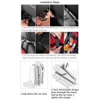 27.8*11 inch car travel seat cushion, portable seat belt, foldable car seat protector, children's travel accessories, easily foldable and machine washable, multiple colors available - details 5
