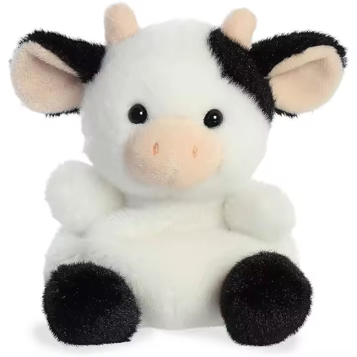 Plush de Vaca en Blanco y Negro-Diversión coleccionable - Blanco 7,9 - 1