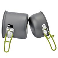 Juego De Olla Y Sartén De Titanio Para Camping Peso Ligero Plegable Portátil Para Senderismo Y Cocina Al Aire Libre Utensilios De Picnic Y Pesca - details 3