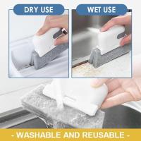 Cepillo De Limpieza Para Ventanas Y Rincones Multifuncional Con Cabeza Interchangeable Herramienta De Limpieza Doméstica Ecológica - details 6