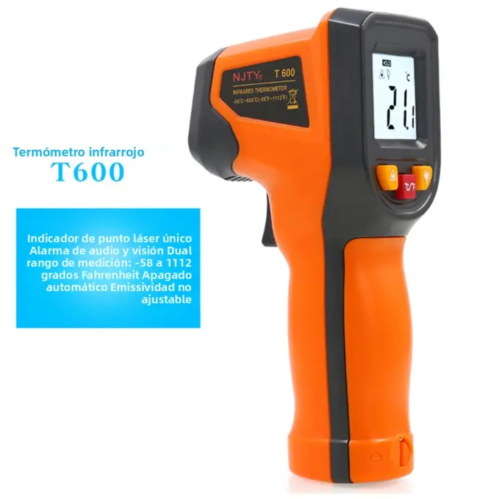 NJTY Termómetro Infrarrojo De Precisión Industrial Para Agua Aceite Y Cocina Termómetro Electrónico Para Medición De Temperatura - 1