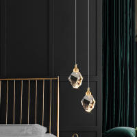 Lámpara Colgante De Cristal K9 Lujo Para Comedor Y Sala De Estar Luz LED Decorativa Para Dormitorio Café Bar 2 Años De Garantía - details 5