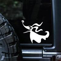 Pegatina De Coche Con Silueta De Perro Fantasma Y Nariz De Calabaza Inspirada En 'La Noche De Los Muertos' Decoración Para Laptop Y Automóvil Material PVC Tamaño Approx 5x4.16cm - details 0