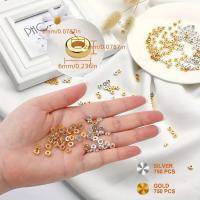 1500pcs De Cuentas De Espaciador Redondas Planas De 6mm Para DIY Pulseras Collares Aretes Hecho a Mano Suministros De Joyería - details 3