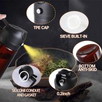 Botella De Espuma Para Cocinar 470ml 2 En 1 Dispensador De Aceite Para Air Fryer BBQ Con Etiquetas De Decoración Eco-amigable Herramienta De Condimentos Para Cocina - details 11