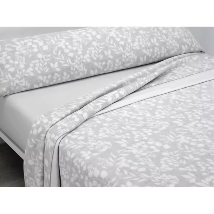 Juego de Sábanas Estampadas Cisne Rojo – 50% Algodón 50% Poliéster, Suaves, Duraderas y Sin Plancha Modelo Jara - 1