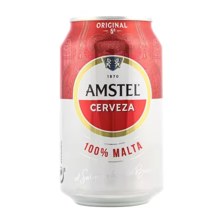 Cerveza Amstel 33 cl pack 24 latas. Total 7.92 litros. - 1