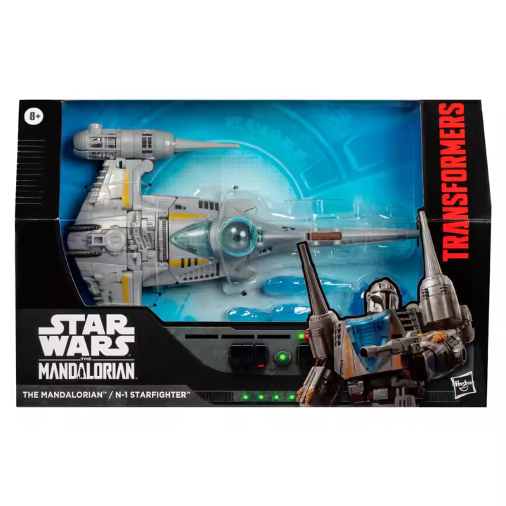 Transformers x Star Wars The Mandalorian N‑1 Starfighter – Din Djarin & Grogu - 1