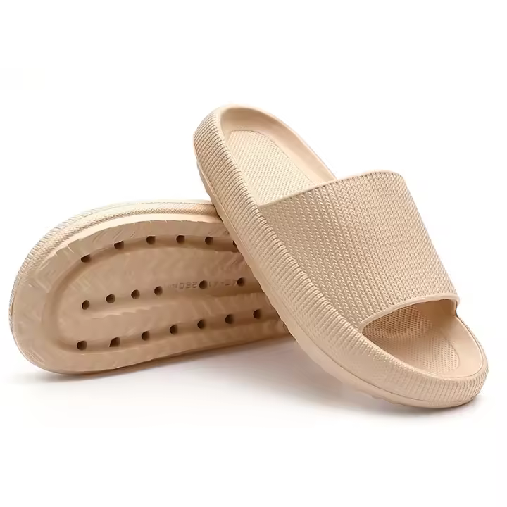 Chinelos De Hombre Ligeros Y Antideslizantes Impermeables Para Interior Y Exterior Suela Gruesa Y Suave Antideslizante Verano Para Baño - 1