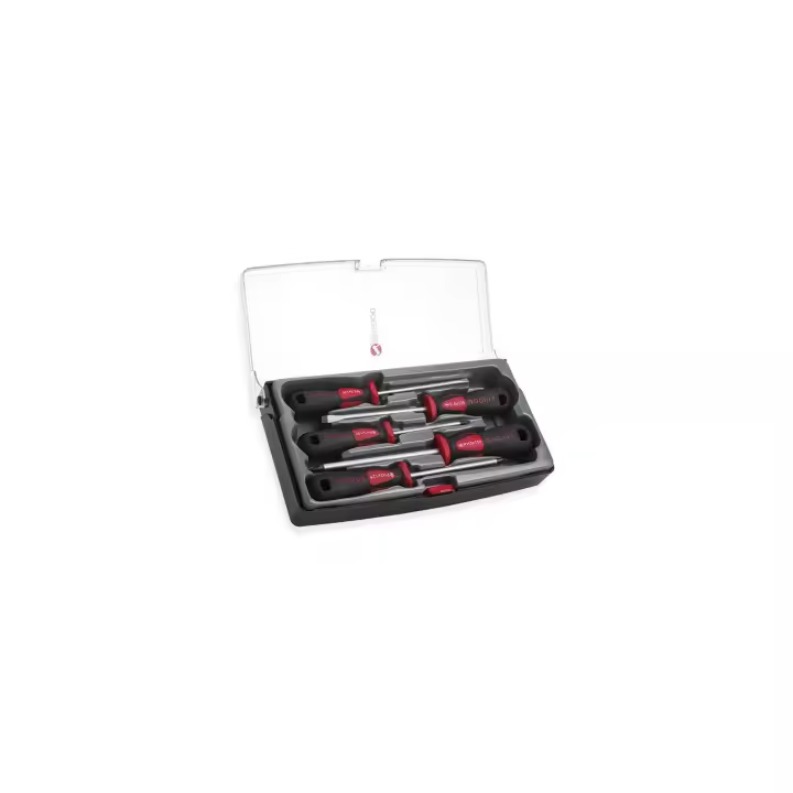 Juego de 5 destornilladores profesionales en caja de plástico Dogher - 1