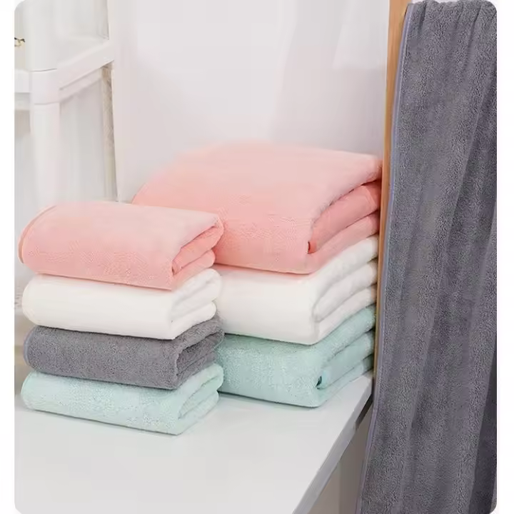Juego de Toallas de baño, Toalla de Terciopelo, Coral, absorbente, para Deportes, Yoga, SPA, Fitness - 1