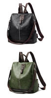 Mochila antirrobo de piel sintética para mujer, de gran capacidad bolso de hombro, de viaje, de marca famosa, a la moda - details 9
