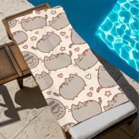 Toalla De Playa Grande Pusheens-S Con Dibujos De Gatos Lindos Para Deporte Y Baño Secado Rápido Suave Para Viaje Y Gimnasio - details 3