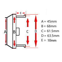 Juego De 4 Cubiertas De Eje Para Ruedas De Coche 68mm Adecuado Para 45mm Logo No Logo Capa De Hub En Cromo Y Plástico ABS Piezas De Ruedas De Vehículo - details 0