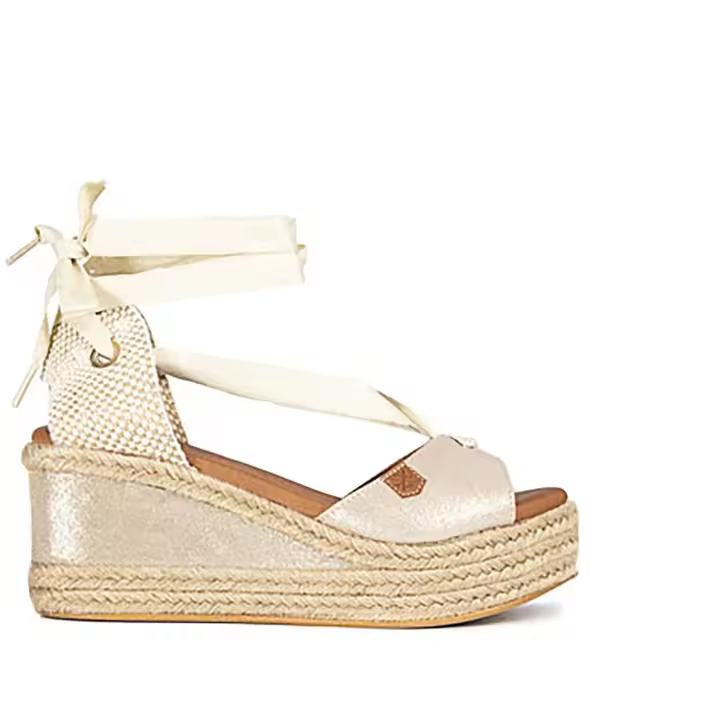Sandalias Popa Valdes para mujer en color dorado - 1