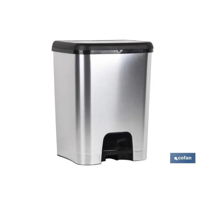Cubo pedal class metalizado 26 l - 1