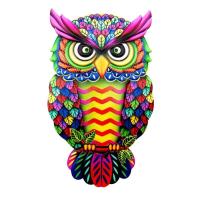Decoración De Pared En Metal De Oso Con Arte Colorido Escultura De Aves De Hierro Para Interior Y Exterior Jardín Del Hogar - details 9
