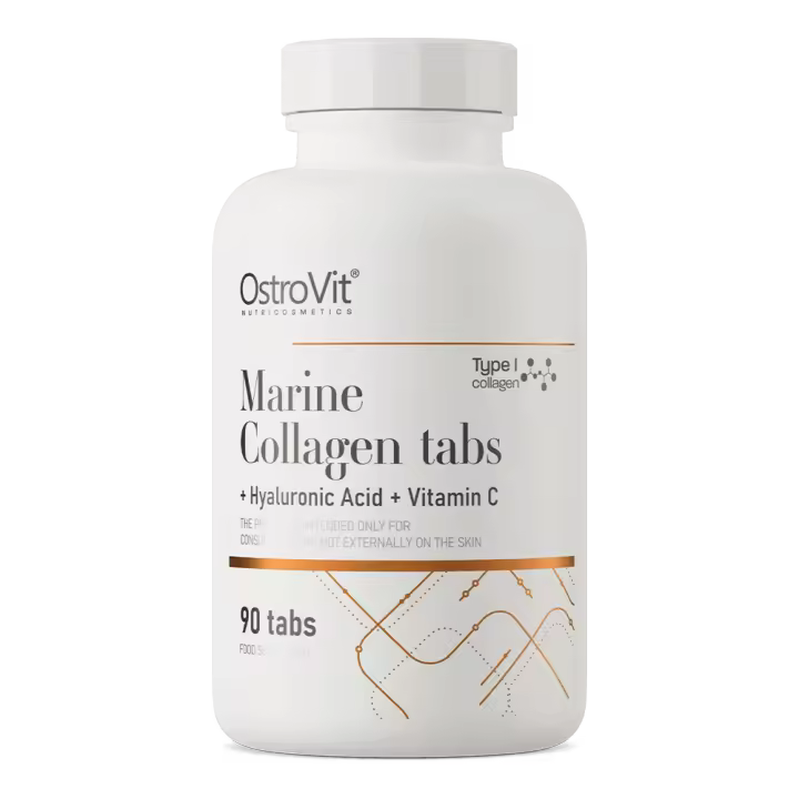 OstroVit Colágeno Marino + Ácido Hialurónico + Vitamina C 90 comprimidos / Ostrovit/ Suplemento - 1