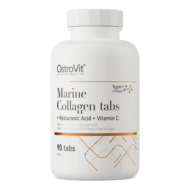 OstroVit Colágeno Marino + Ácido Hialurónico + Vitamina C 90 comprimidos / Ostrovit/ Suplemento - 1