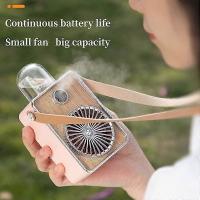 Ventilador portátil recargable, ventilador vintage en aerosol, refrigerador inalámbrico USB Eléctrico, minihumidificador de carga para acampar, circulador de mano, ventilador Verde - details 3