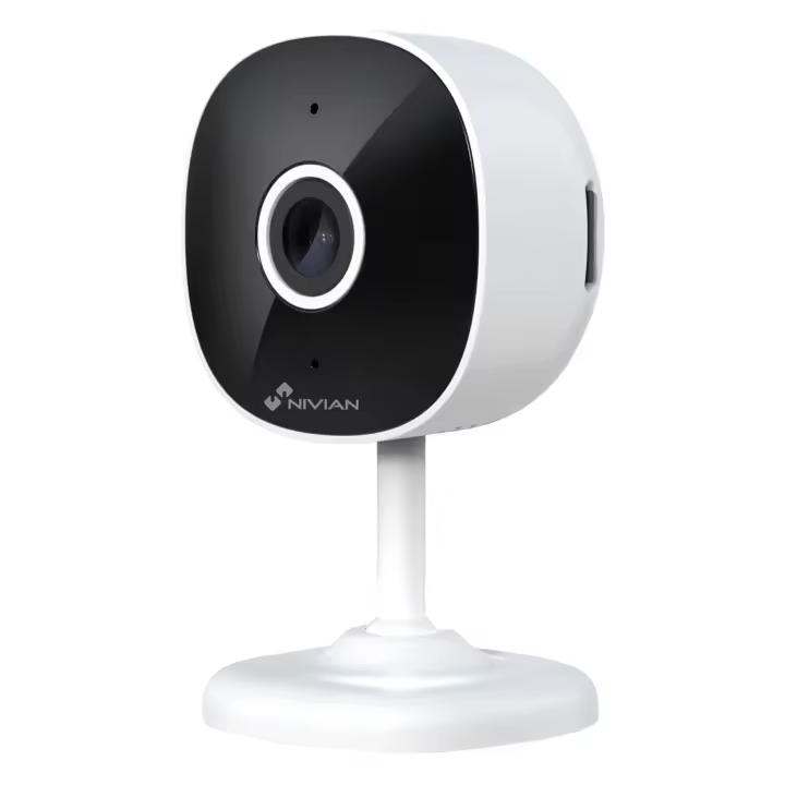 Nivian cámara vigilancia Wifi 2.4Ghz-Grabación en MicroSD(No incluida)-2K-Deteccion de humanos-Audio bidireccional-Apta para interior-Compatible con Amazon Alexa y Google Home–Control remoto con APP Tuya - 1