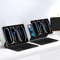 Teclado Mágico Con Retroiluminación Para iPad pro 13 2024 Cubierta Inteligente Compatible Con Idiomas Español Portugués Árabe Alemán Y Francés - details 17