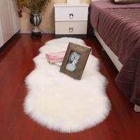 Alfombra De Cuero Genuino Suave Y Blanca Imitación De Lana Para Dormitorio Sala De Estar Tapete De Cama Alfombrilla De Sofá Cojín Carpets Rojos - details 0