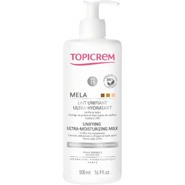 Leche Hidratante Corporal Topicrem Mela Antimanchas 500 ml - 1