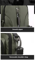 Bolsa De Pecho Multifuncional Para Hombre En Nylon Con Patente Impermeable Antirrobo Para Viajes Con Carga USB Bolsa Masculina Casual - details 31