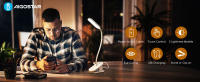 Aigostar Luz de Lectura, Lámpara Lectura LED con Clip y Brazo Flexible Ajustable en 360°, Luz de Cama con Clip y Cable, 3 Modos de Brillo, Protección Ocular, 4000 K Para la Lectura, El Trabajo,Blanco - details 0