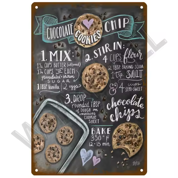 Cartel De Metal Retro DINER En Estilo Vintage Para Decoración De Pared Cocina Placa Decorativa Accesorios De Decoración Vintage - 1