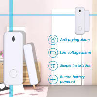 Sensor De Puerta Y Ventana Inalámbrico 433MHz Mini Alarma De Seguridad Sensor Inteligente Para Recordatorio De Apertura De Puertas Accesorios De Alarma De Hogar - details 2