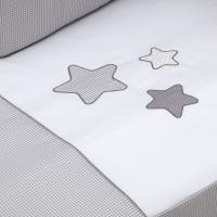 Colcha y Protector Cuna Vichy Night de Cambrass - details 1