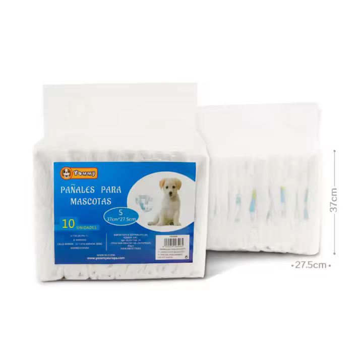 Pack de 10 Pañales para mascotas, Pañal Sanitarios para Mascotas, Bragas Higiénicas Suaves absorbentes, braguitas de varios tamaños - 1