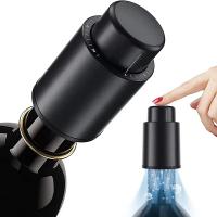 Tapa De Vino Reutilizable Con Escala De Tiempo Y Preservador De Vino Con Bomba De Vácuo Tapones Ecológicos Para Botella De Vino SUNFILI - details 0