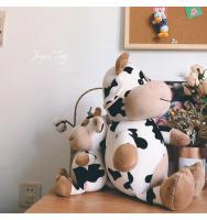 Muñeco De Peluche De Vaca Lindo Juguete De Algodón Para Regalo Para Novia Y Niños Suave Almohada De Peluche Animal Estuffed Patung Dolls - details 11