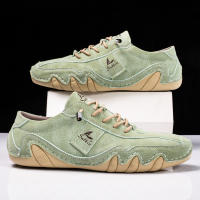 Zapatos Planos Casuales Para Hombres Hechos a Mano En Cuero PU Cómodos Mocasines Transpirables Zapatillas De Exterior - details 21