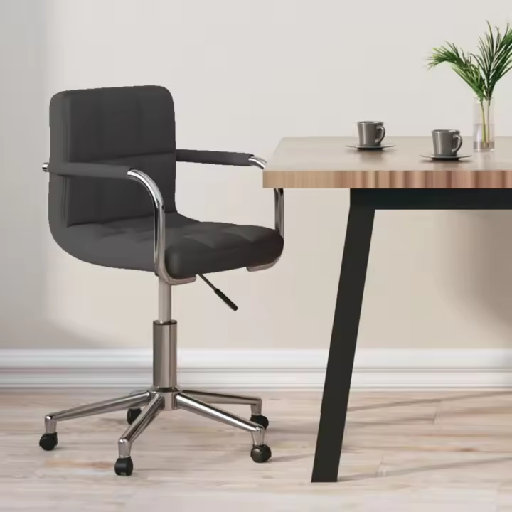vidaXL Silla de oficina giratoria de tela color en color Crema/Gris claro/Amarillo mostaza y más | cómodas modernas ergonómicas para comedor cocina salón hogar - 1