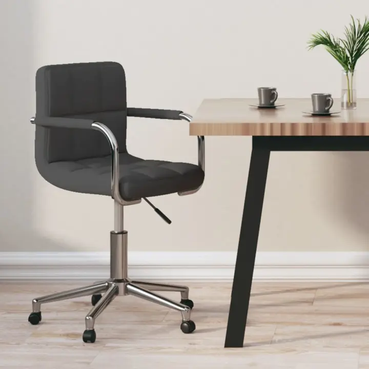 vidaXL Silla de oficina giratoria de tela color en color Crema/Gris claro/Amarillo mostaza y más | cómodas modernas ergonómicas para comedor cocina salón hogar - 1