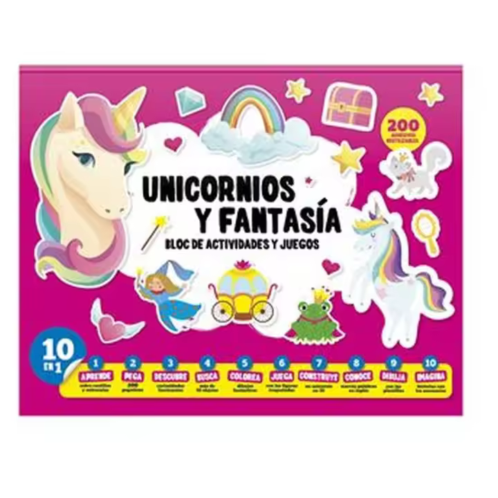BLOC ACTIV. UNICORNIOS y FANT. BOA002 &lt; - 1