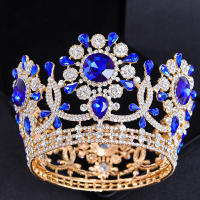 Tiaras Y Coronas De Lujo Para Novia Accesorios De Peluquería De Boda Para Mujeres Adornos De Cabello De Diadema De Concursos - details 3