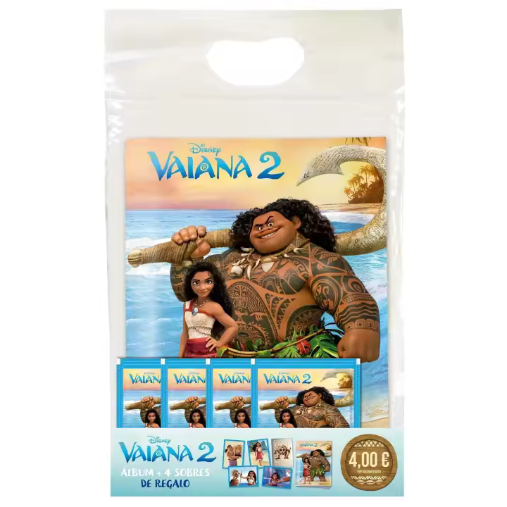 Starter Pack Album + 4 Sobres Vaiana 2 Panini - 1